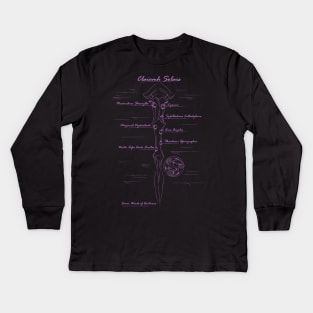 Seven Words of Arcturus - Purple Kids Long Sleeve T-Shirt